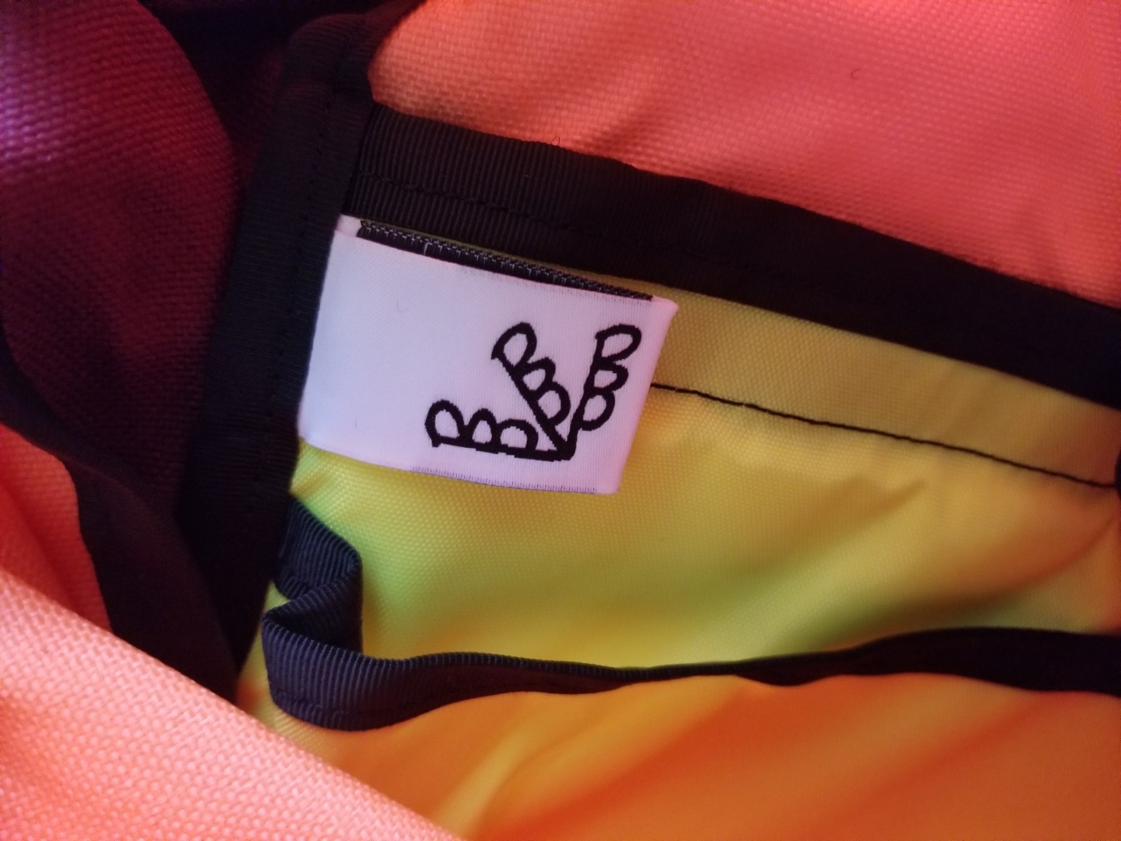 Urban Outfitters Buck Products Montana Made Nap Sack Orange Hiking Backpack New