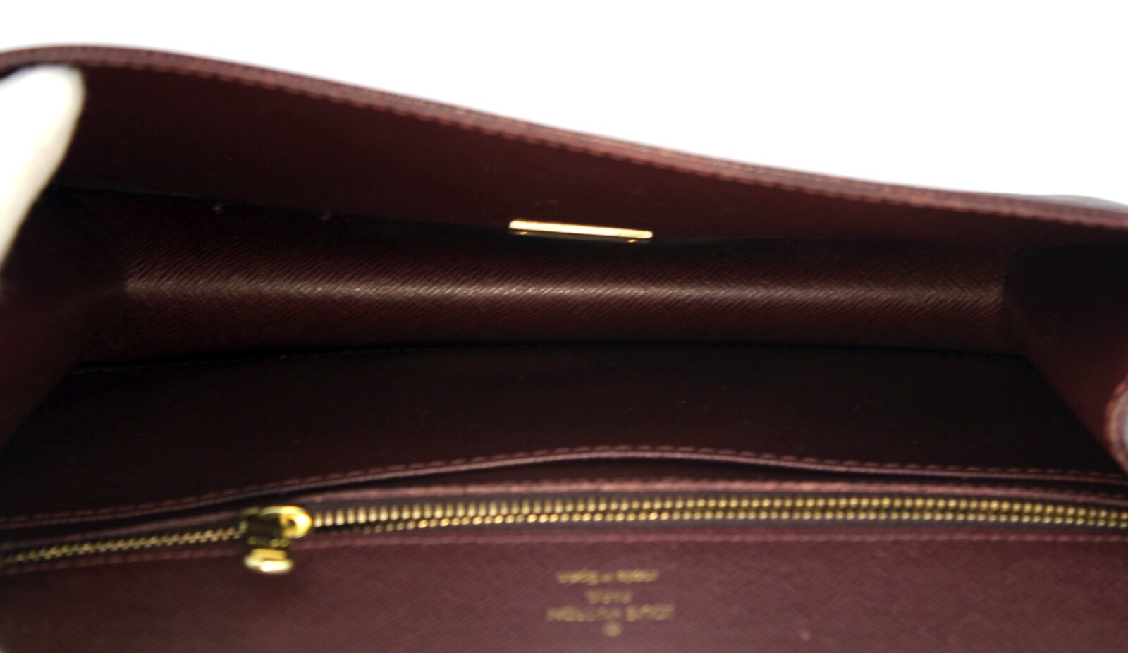 LOUIS VUITTON Taiga Brown Leather Pochette Clad Second Bag Clutch Bag Spain