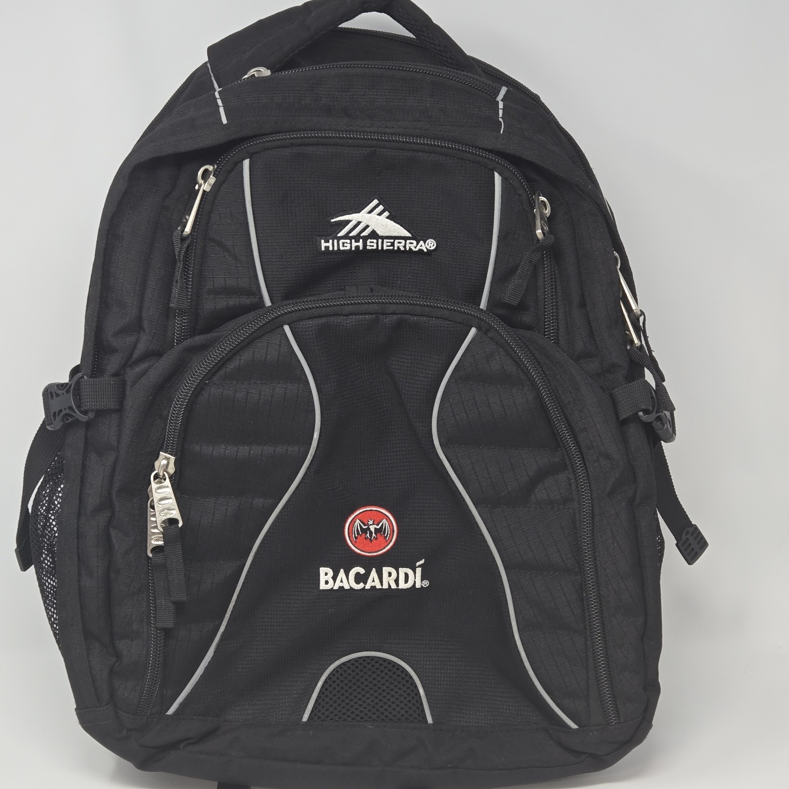 High Sierra Bacardi Backpack Black Multi Pocket Laptop Travel Book Bag Pre-Owned