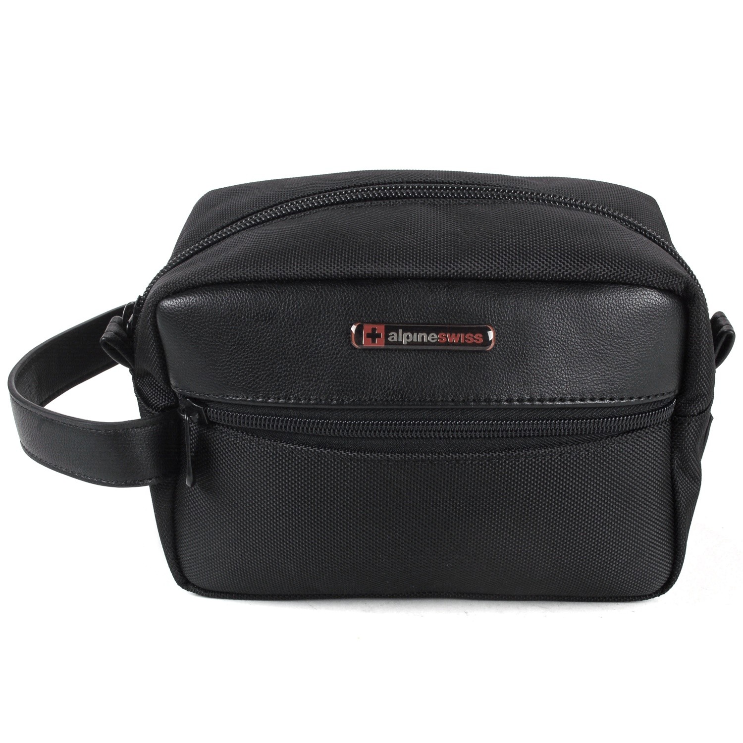 Alpine Swiss Hudson Shaving Kit Dopp Kit Overnight Toiletry Bag Travel Case New