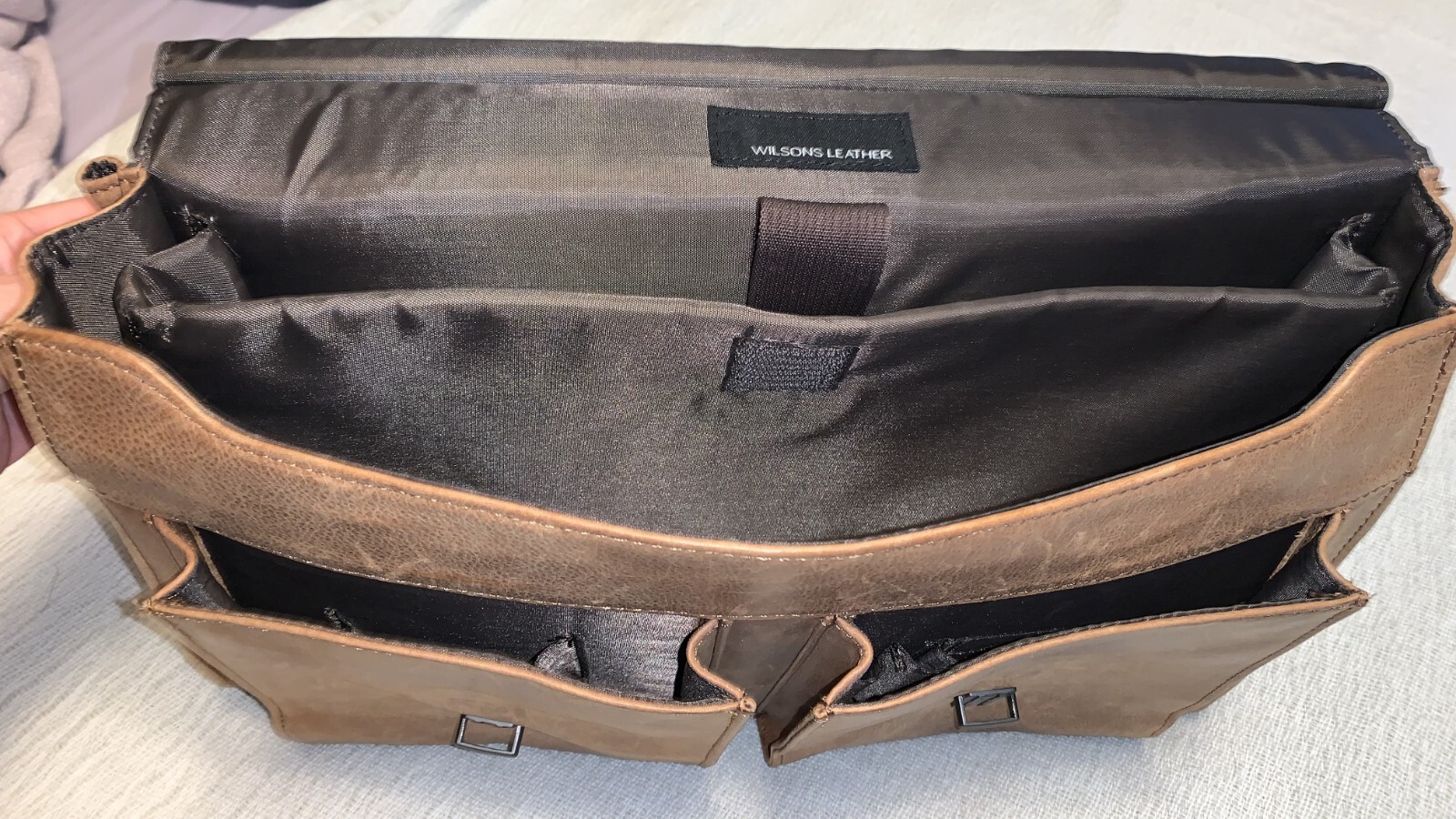 Wilson’s Leather Distressed Leather Briefcase