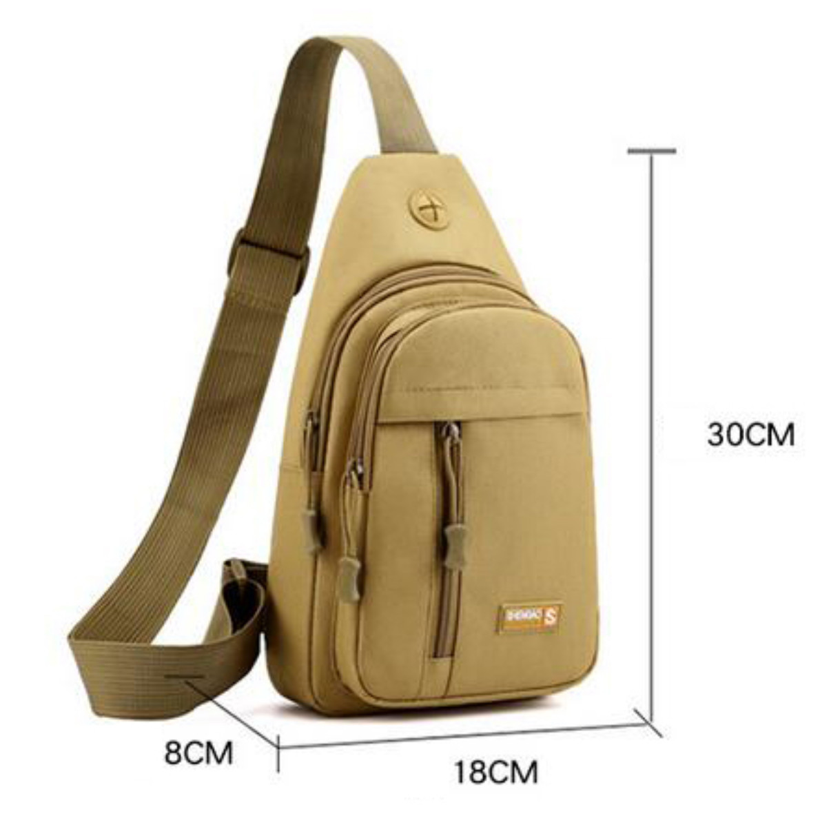 Men Womens Chest Sling Shoulder Bag Cross Body Fanny Pack Sports Travel Backpack