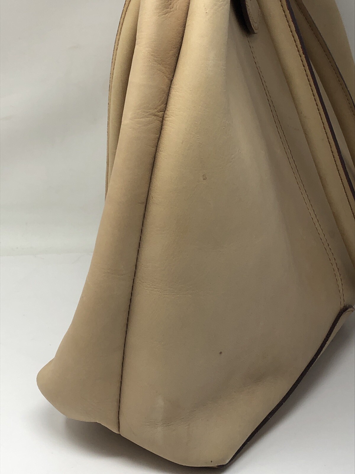 vtg Harness Collection By Michael Bianco Large Leather Shoulder Bucket Bag Purse