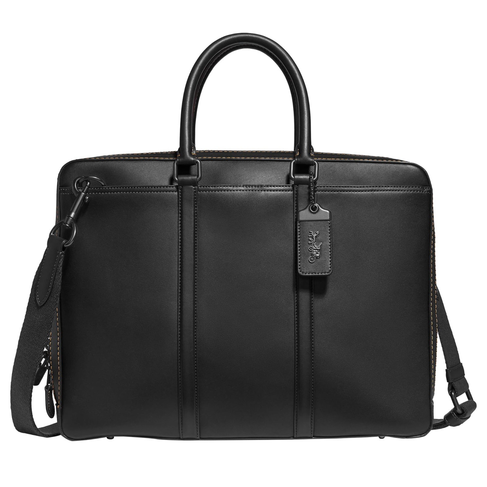 Coach Metropolitan Slim Brief – Black Copper/Black ( Origin $595 )- NEW SEALED