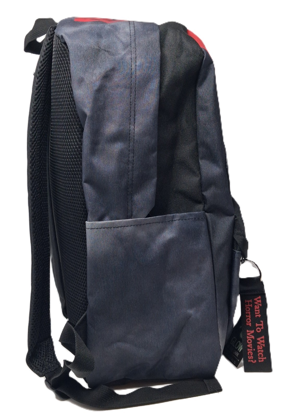 Scream Ghost Face Horror SLASHER Glow In The Dark Large Black Backpack NEW