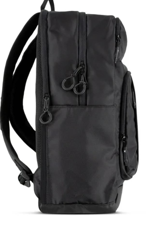 Hurley Rider Black Backpack Durable Adjustable Straps