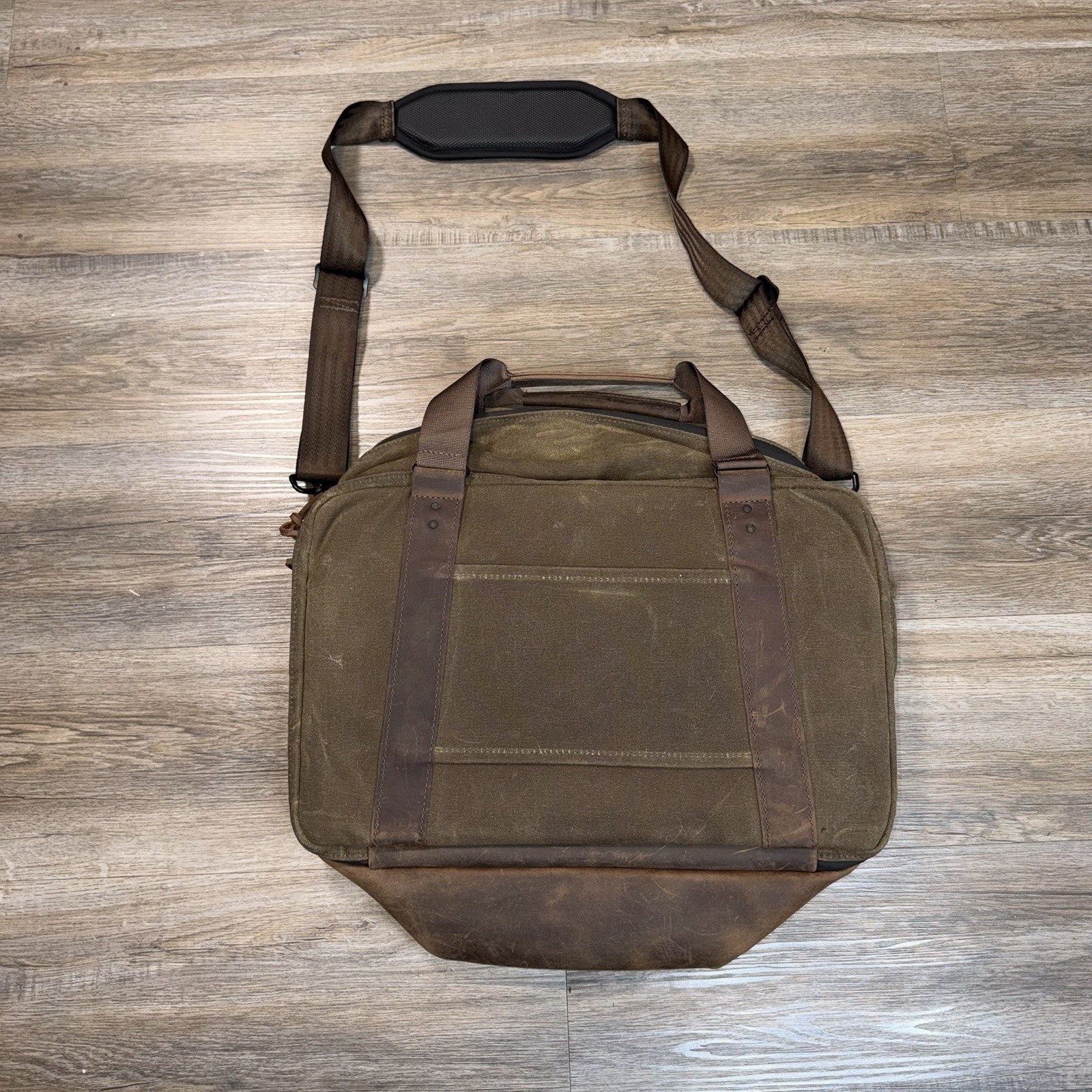 WaterField Designs Atlas Executive Athletic Holdall Waxed Canvas Premium Leather