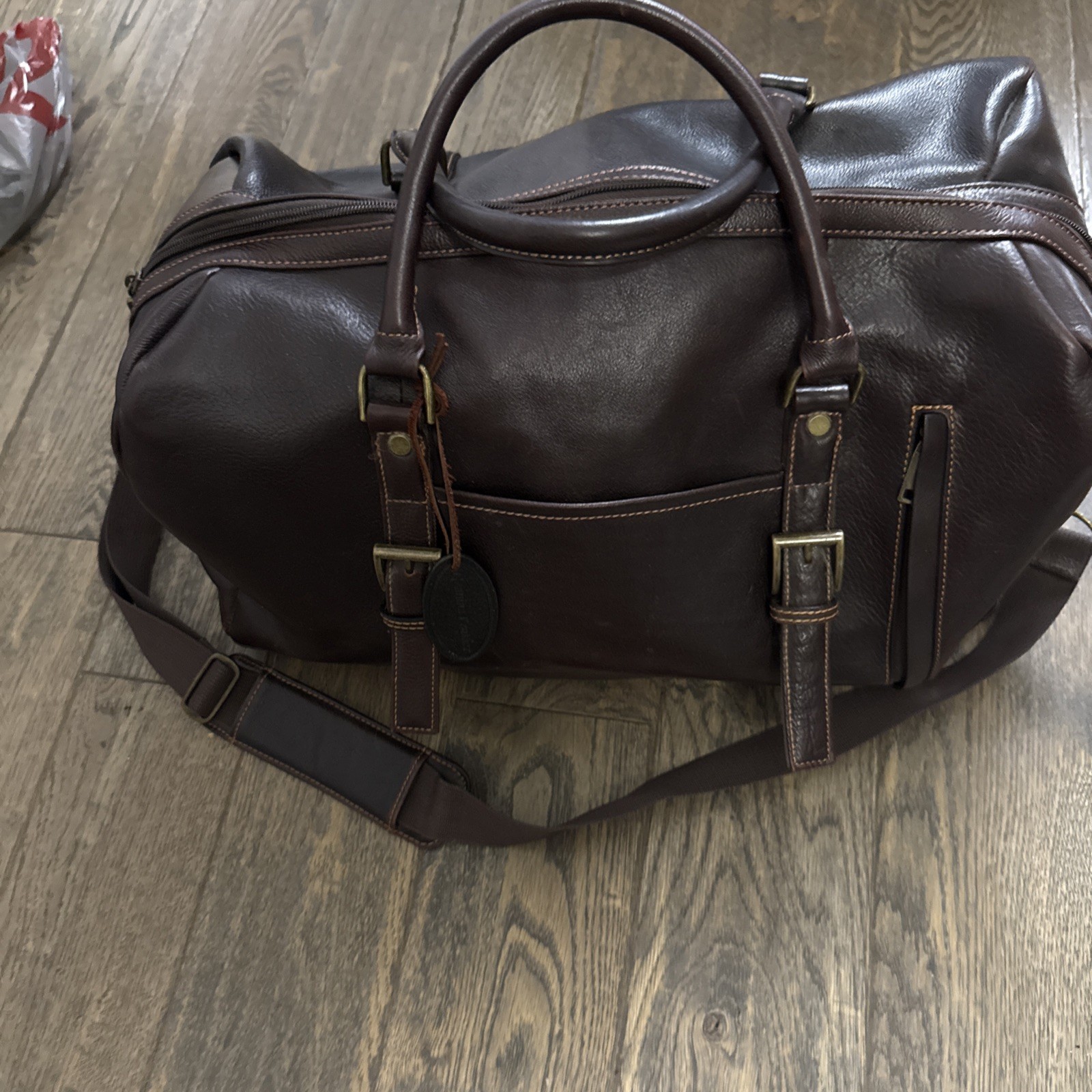 Wilson’s Leather Large Retro Brown Travel or Business Bag. Beautiful