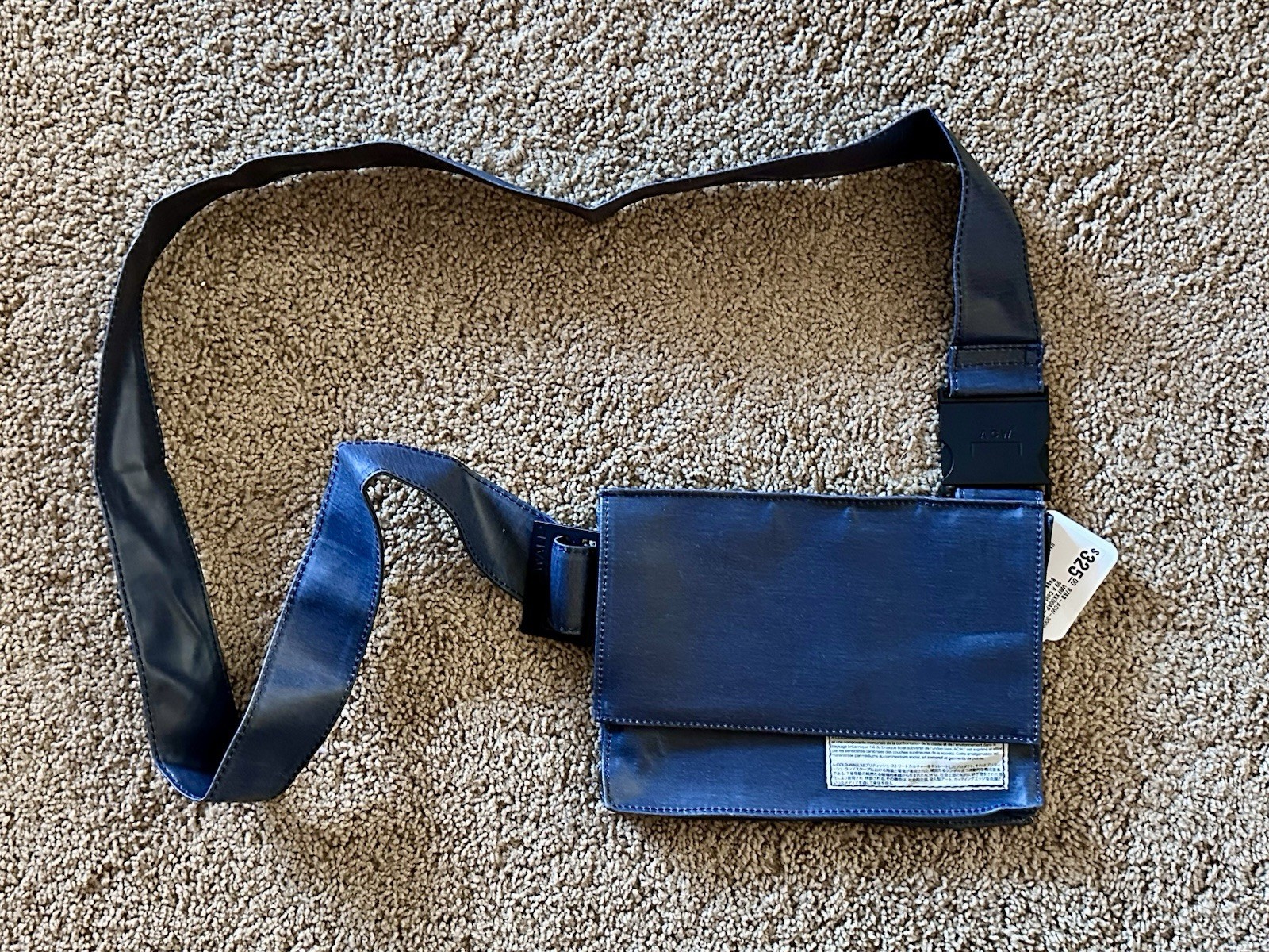 A-COLD-WALL* Unisex Leather Utility Bag Crossbody 9×6 Inches New $325