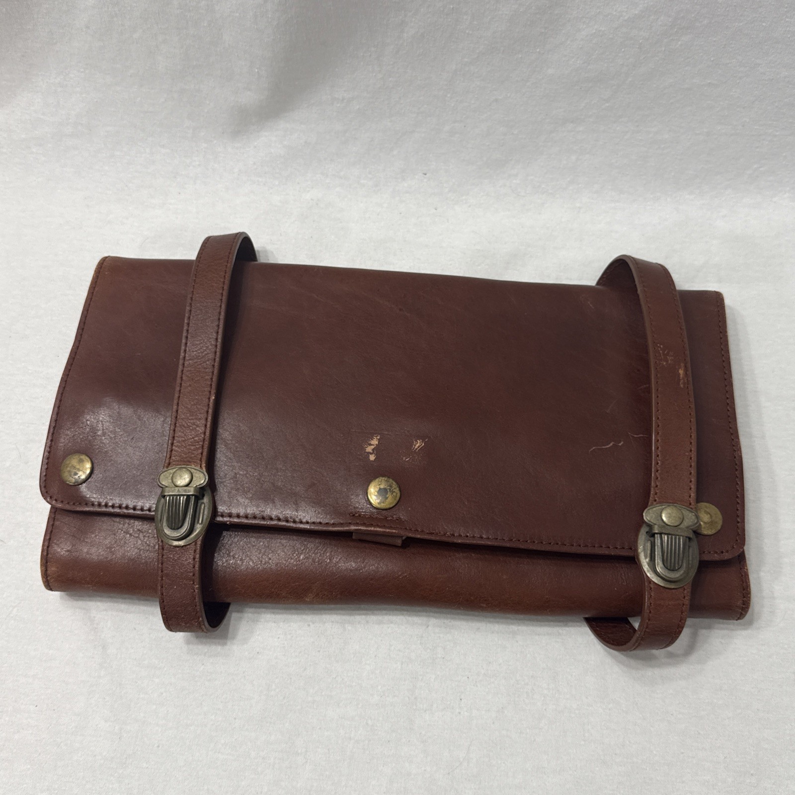 Hanging Dopp Travel Kit Mens Canvas Original Organizer Cognac Brown