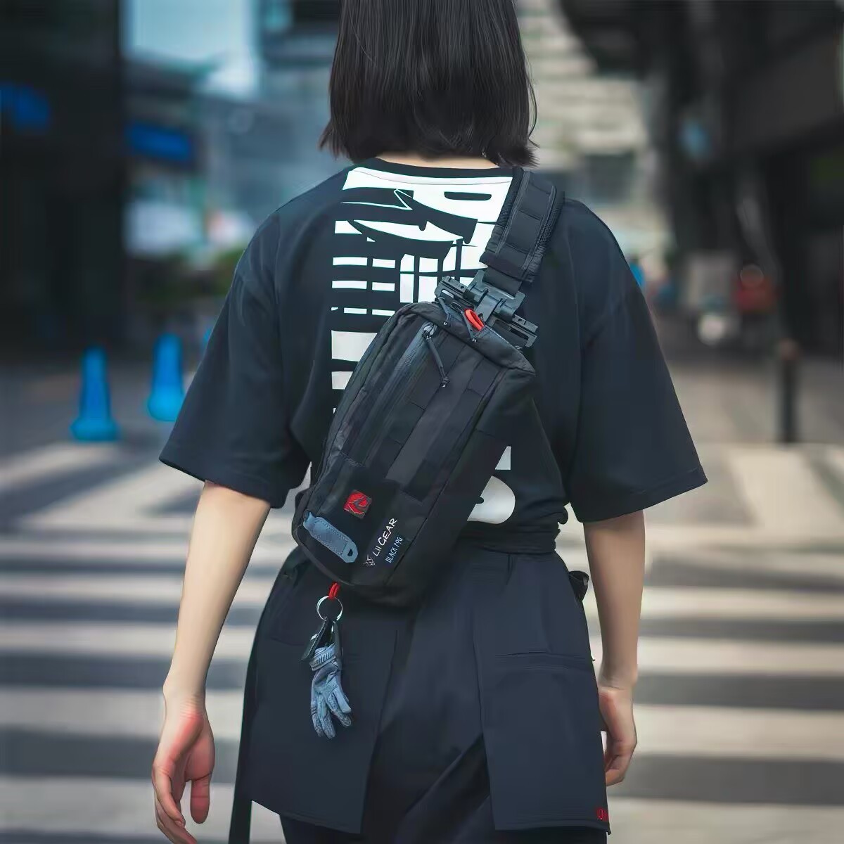 Lii Gear Unisex Chest pack Waist Pack Single Shoulder Bag Bosom Bag