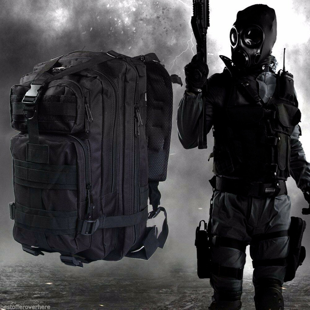 30L Outdoor Military Molle Tactical Backpack Rucksack Camping Hiking Travel Bags