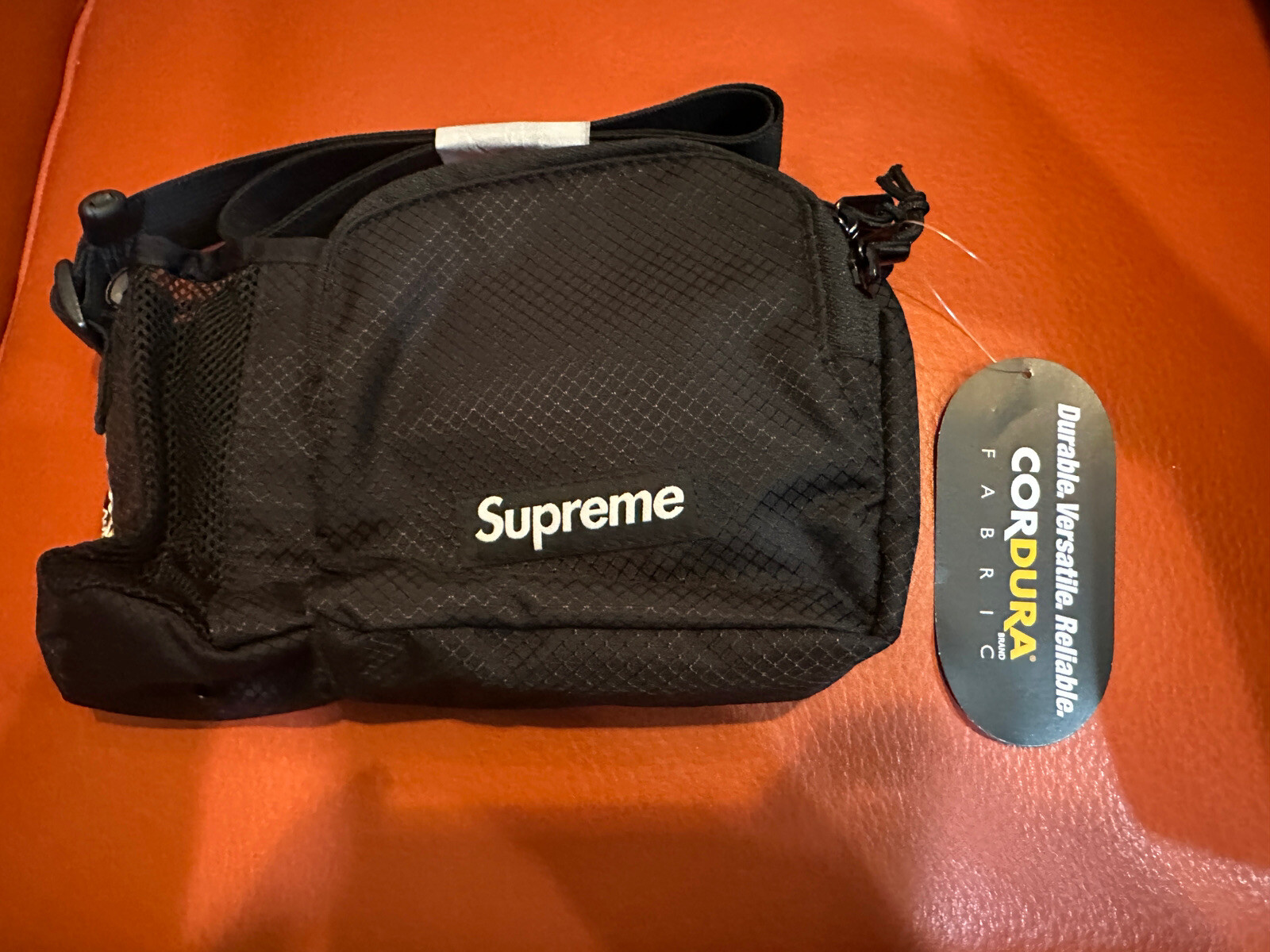 Brand New Sealed Supreme Side Bag Black SS22 Cordura Fabric 16 Oz Smoke OS