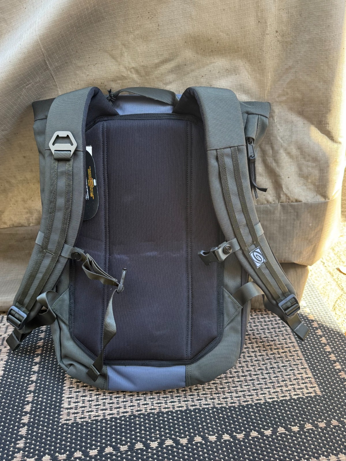 Timbuk2 Swig Backpack Canvas Unisex Commuter Travel Work School Green Blue New