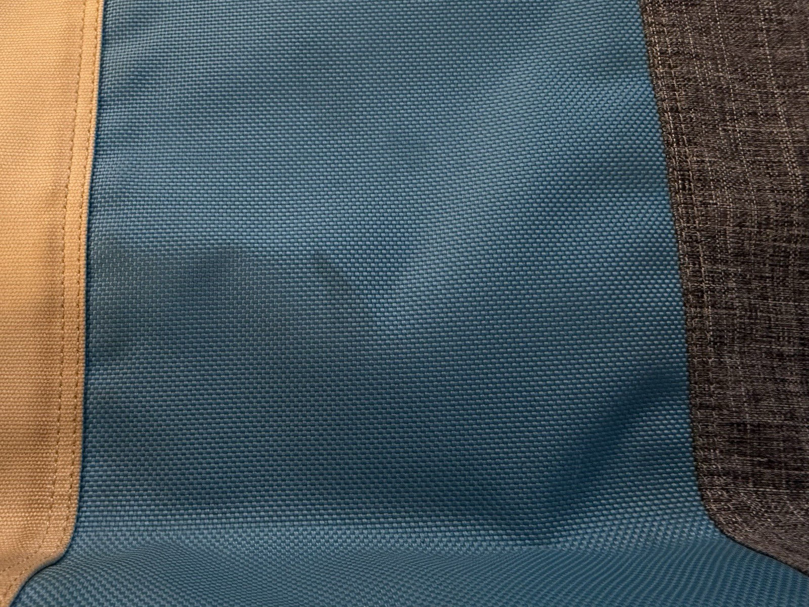 Timbuk2 Medium Colorblock Messenger Bag Blue Gray Beige Buckle Crossbody Pockets
