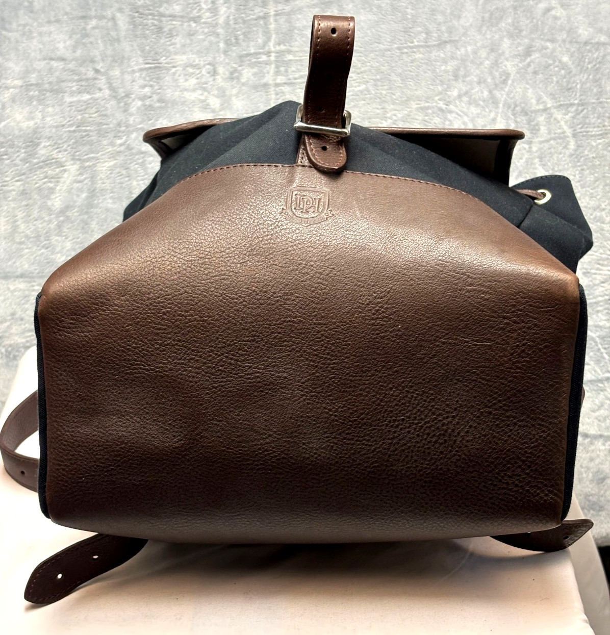 $355 New Daines & Hathaway Ventile Canvas Leather Backpack Navy Ventile DUFFLE