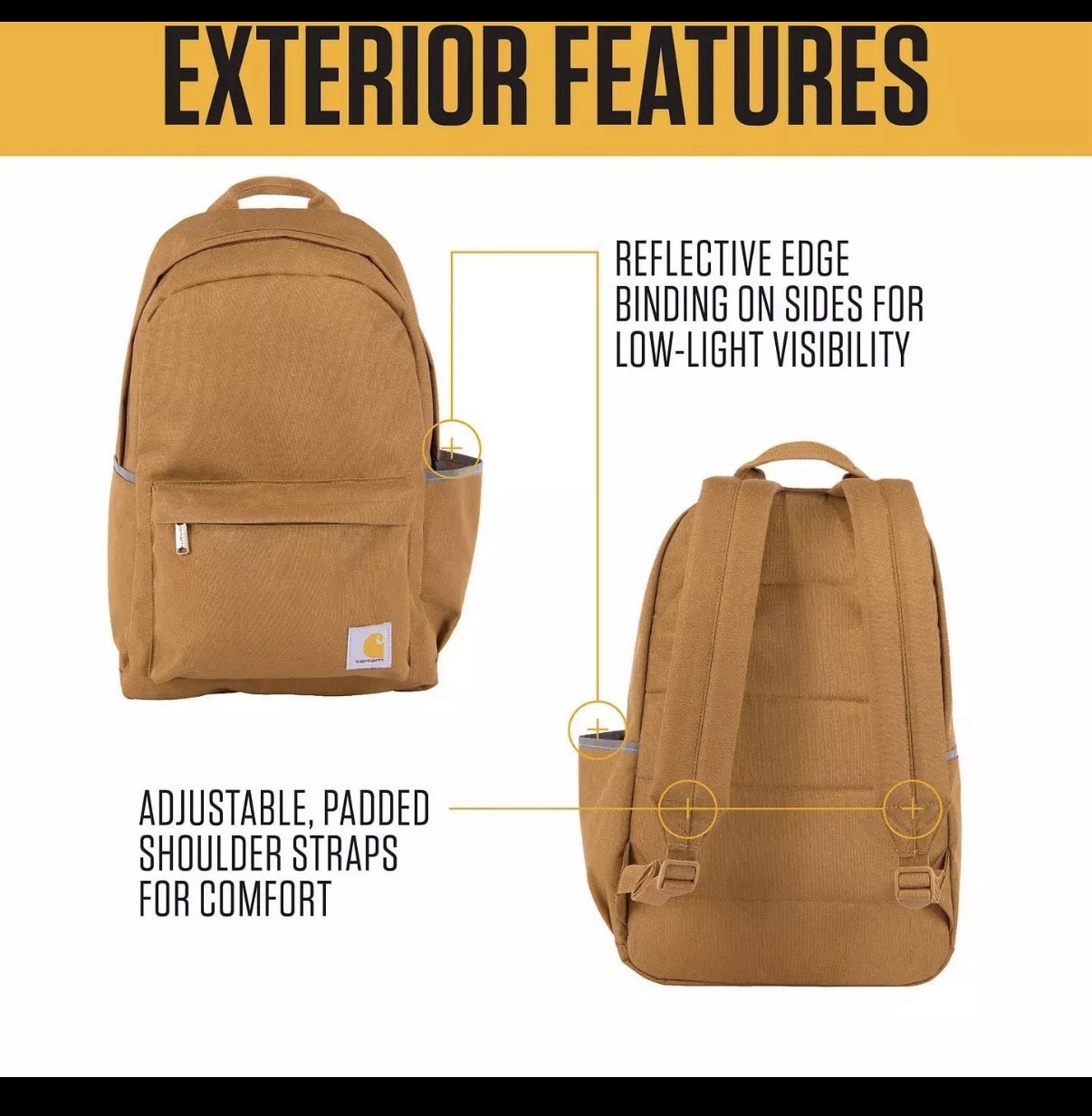 Carhartt 21L Classic Backpack W/ Laptop Sleeve – Marmalade