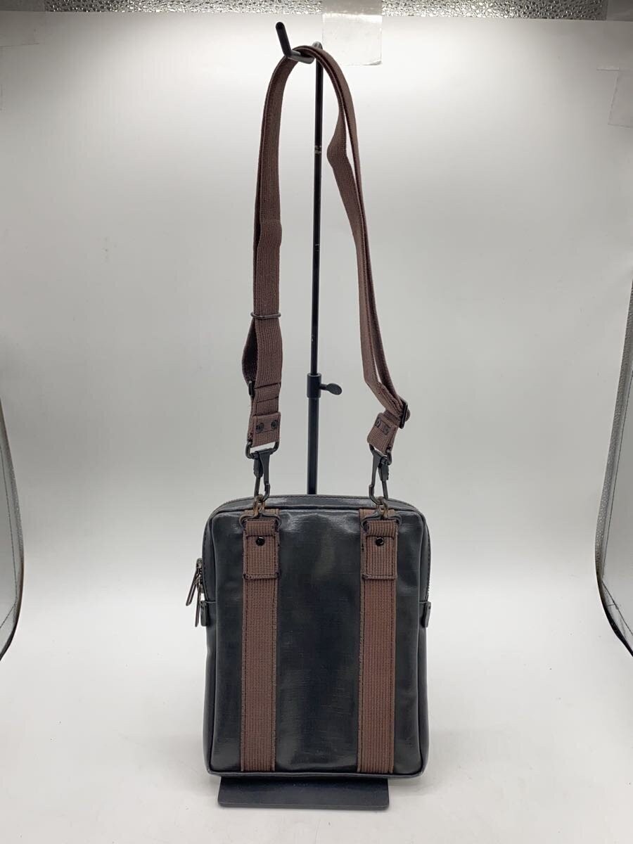Authentic Porter Leather Shoulder Bag Black 22cm High Unisex Classic Purse