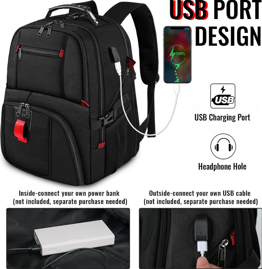 Travel Backpack Extra Large 15.6″ Laptop Backpacks for Men Women Water Resistant