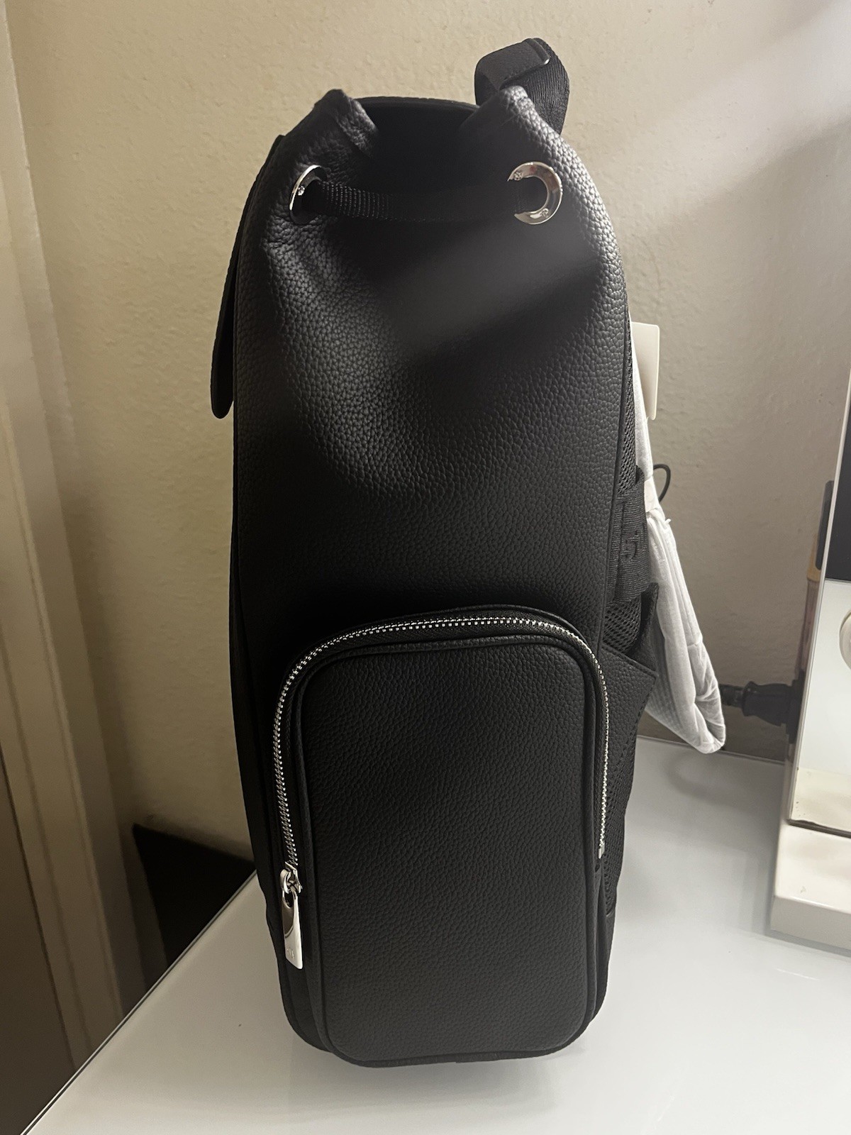 Rimowa Never Still Backpack Large Black Leather Flap Rucksack Designer Travel