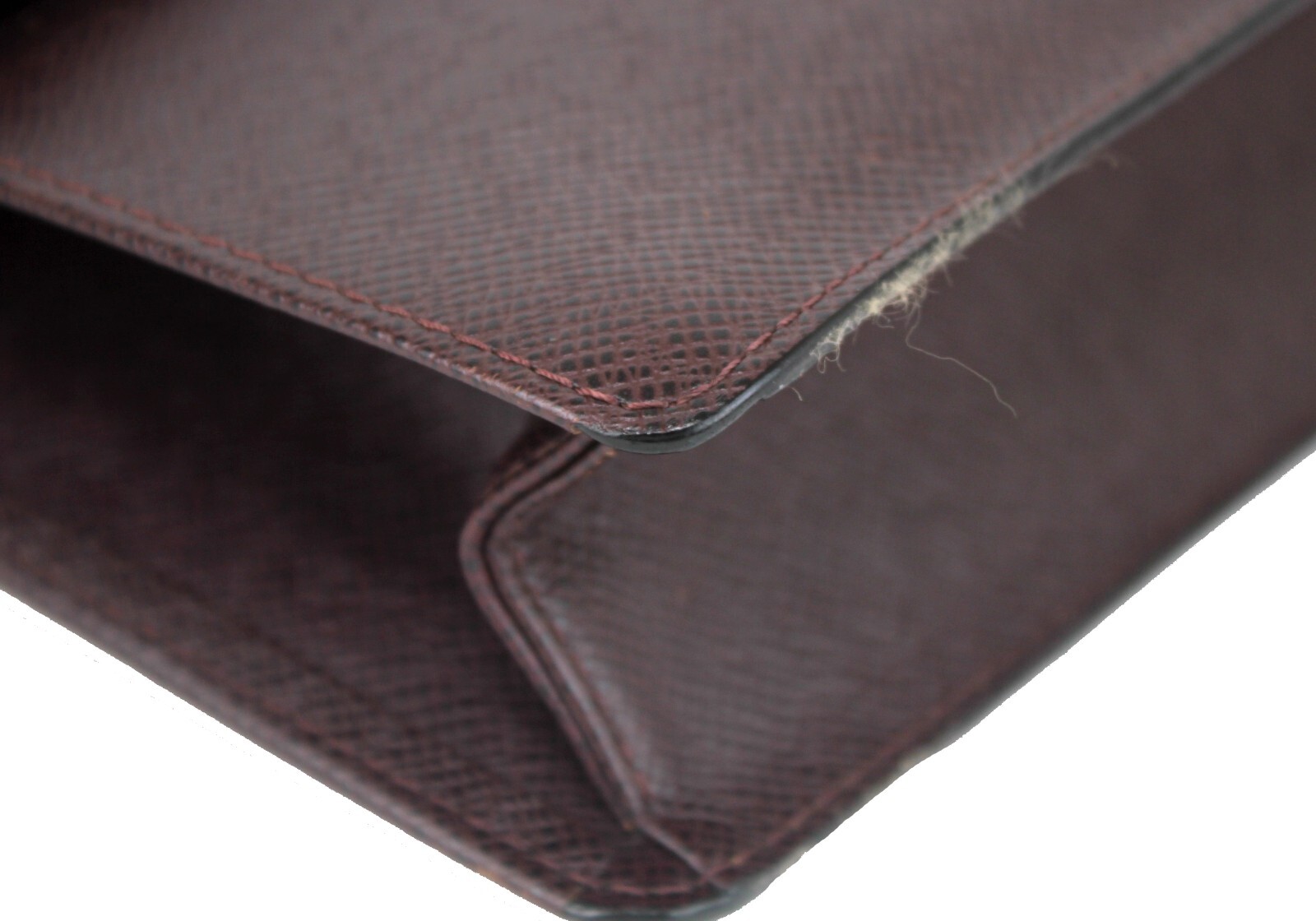 LOUIS VUITTON Taiga Brown Leather Pochette Clad Second Bag Clutch Bag Spain