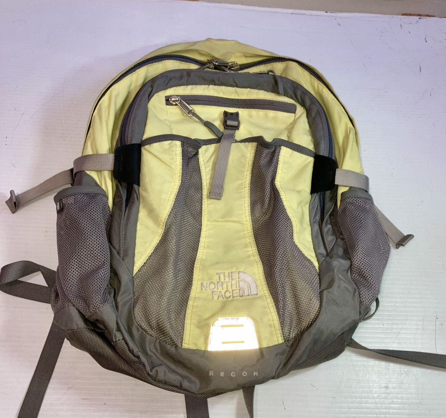 The North Face Recon Backpack Yellow Grey One Size 17″