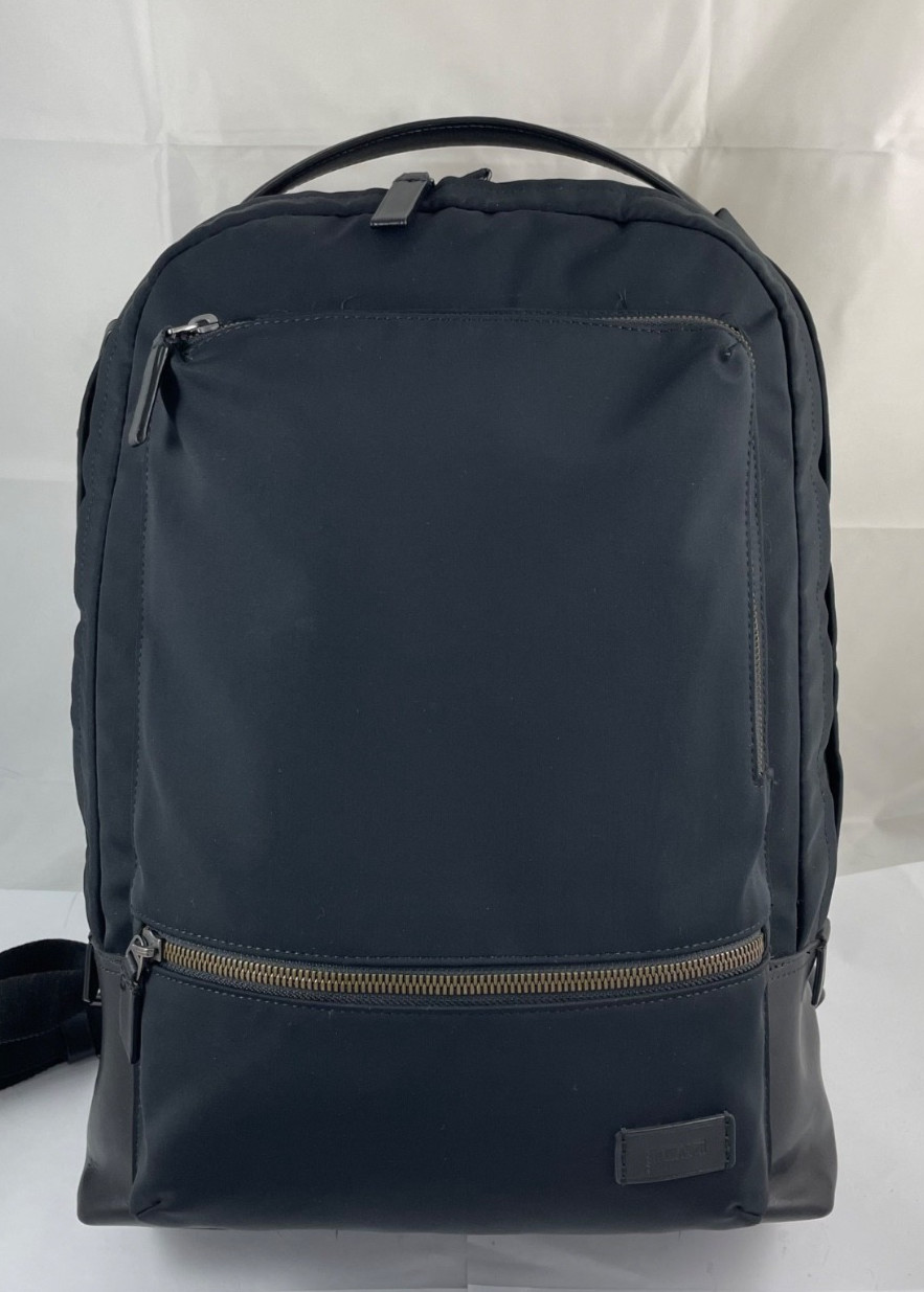 Tumi Harrison Bates Backpack Laptop Carry Bag Nylon Leather Black 66011D Rg $445