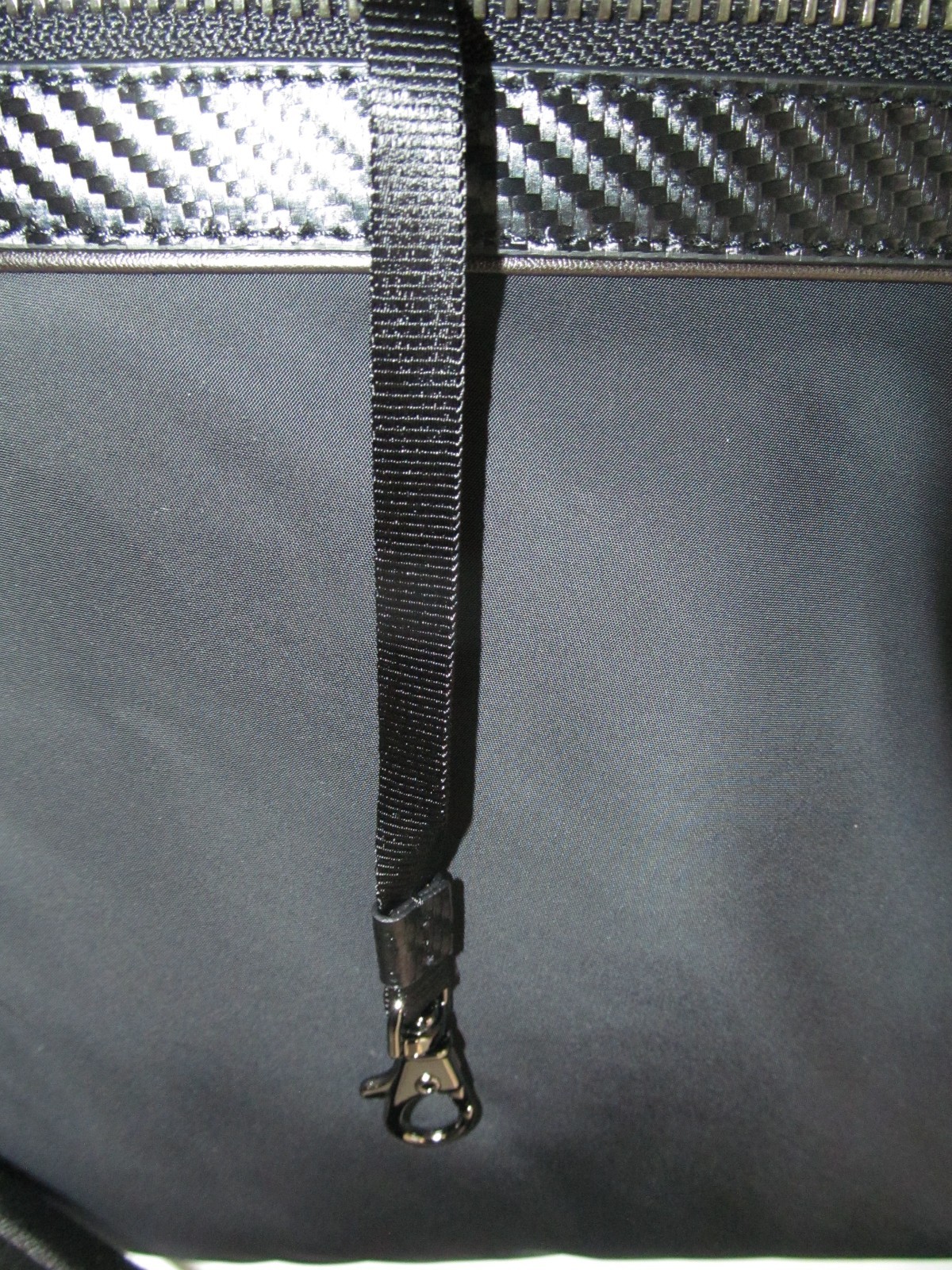 TUMI Kalvin Executive Black Nylon-Leather 14″ Laptop Sleeve-Crossbody-Carbon NWT