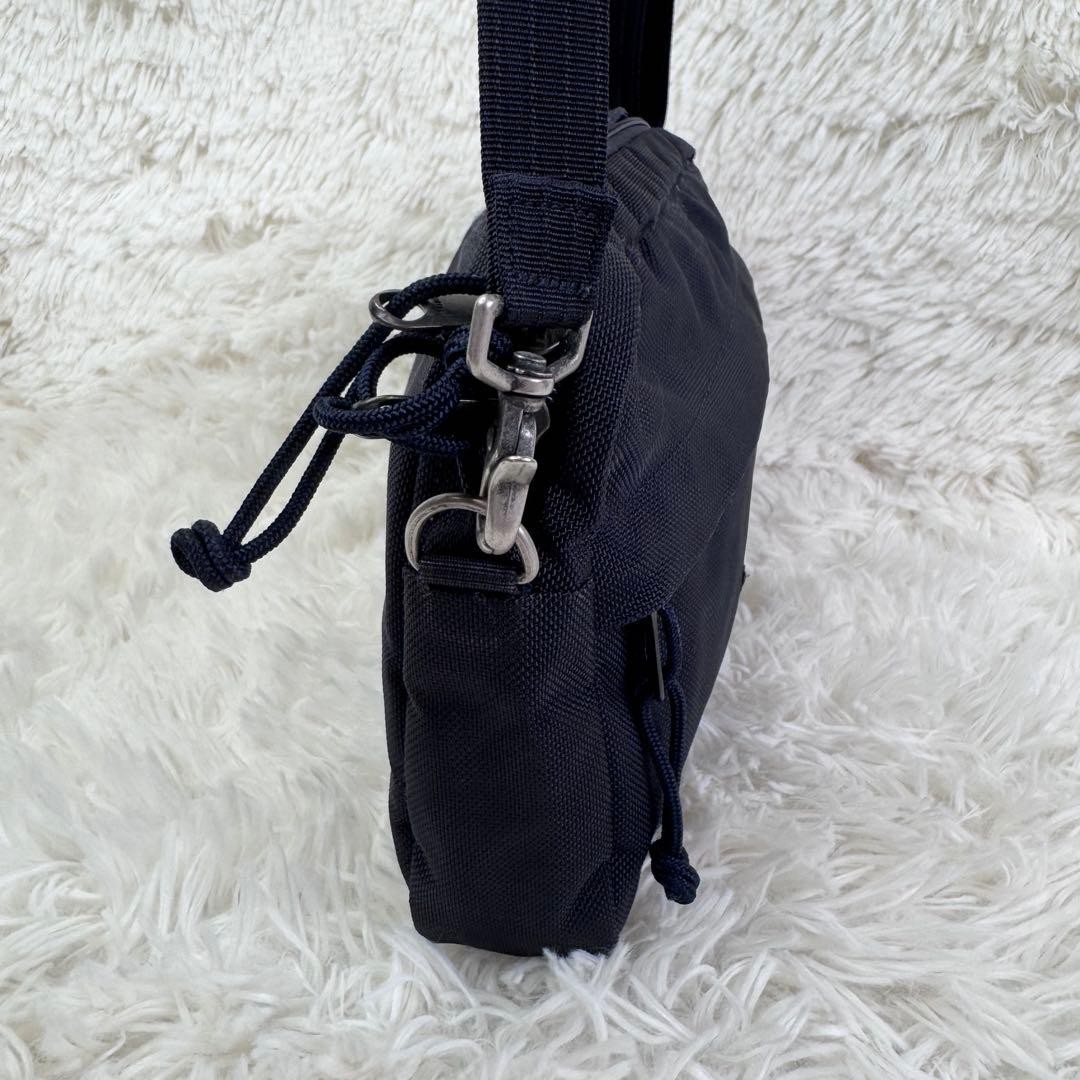 Authentic PORTER Caspar Shoulder Bag Navy Nylon 20cm x 27cm x 4cm Damaged Second
