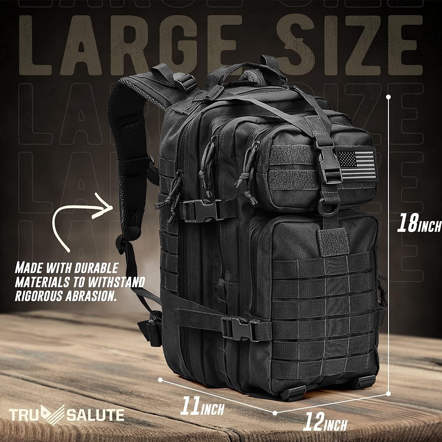 Military Tactical Backpack Large Army 3 Day Assault Pack Men Bugout Bag Rucksack