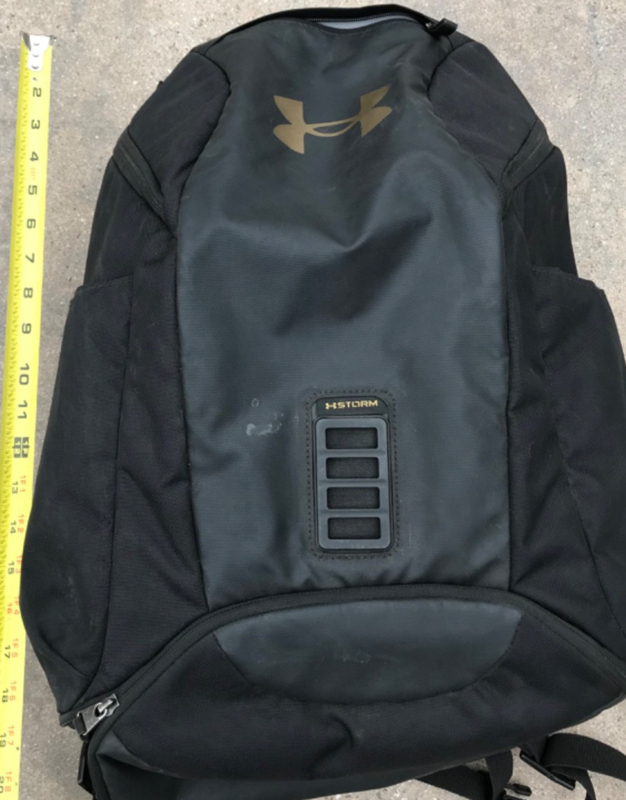 Under Armour Storm Backpack Men’s Black Gym Bag Backpack Shoe Compartment Soccer