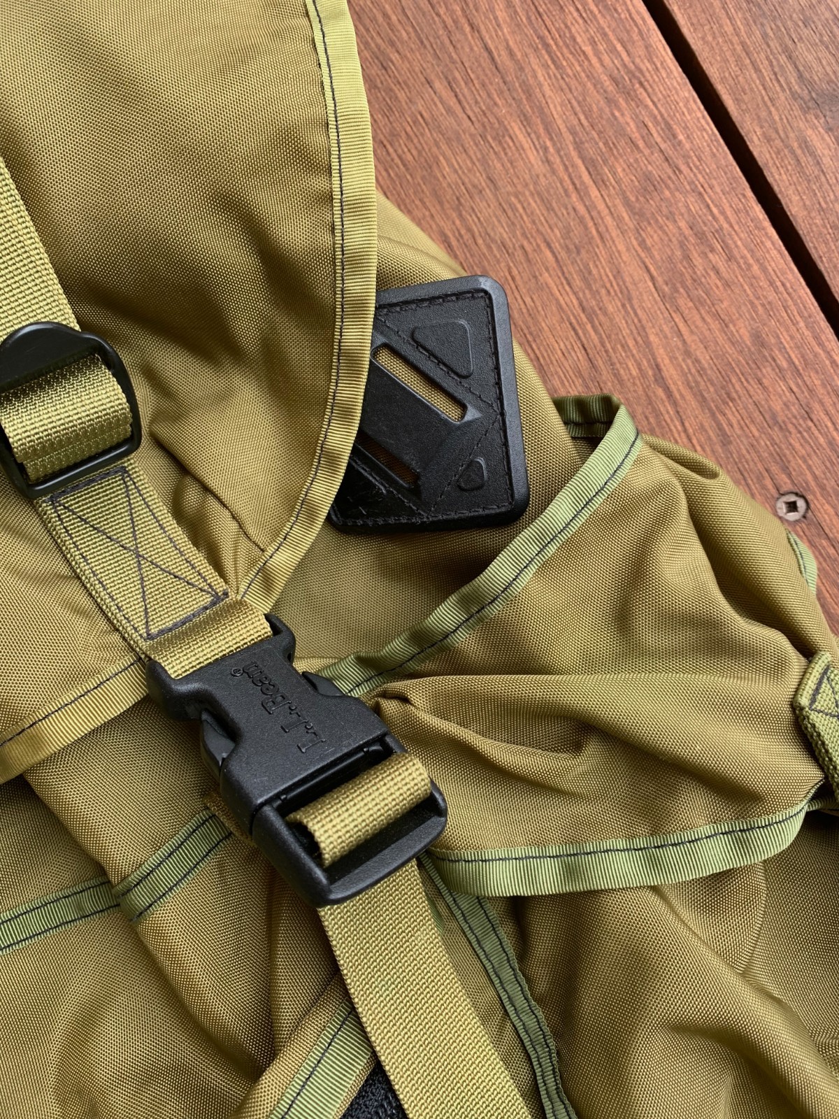 L.L.Bean Vintage 90s Continental Backpack Bag Rare Khaki Green Drab Ivy Classic