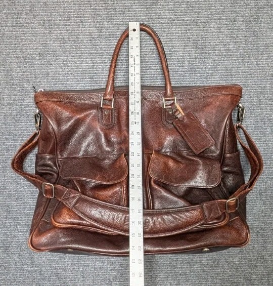 Pelle Studio Wilson Leather Duffle Bag Weekender/Carry On Shoulder Strap