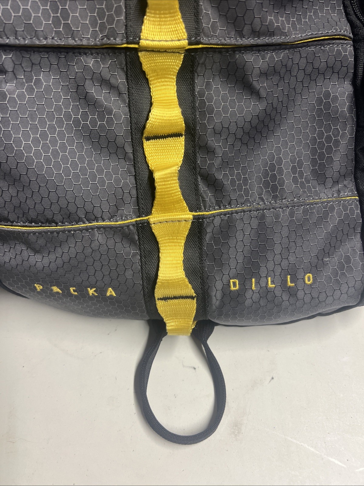 Columbia Back Pack Unisex , Black, Gray And Yellow Stripes , Travel, School