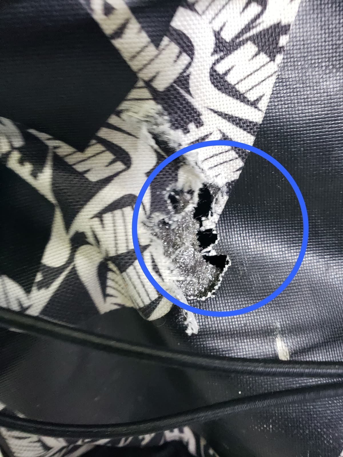 Read Nike Hayward Backpack Bookbag Black White All Over Print