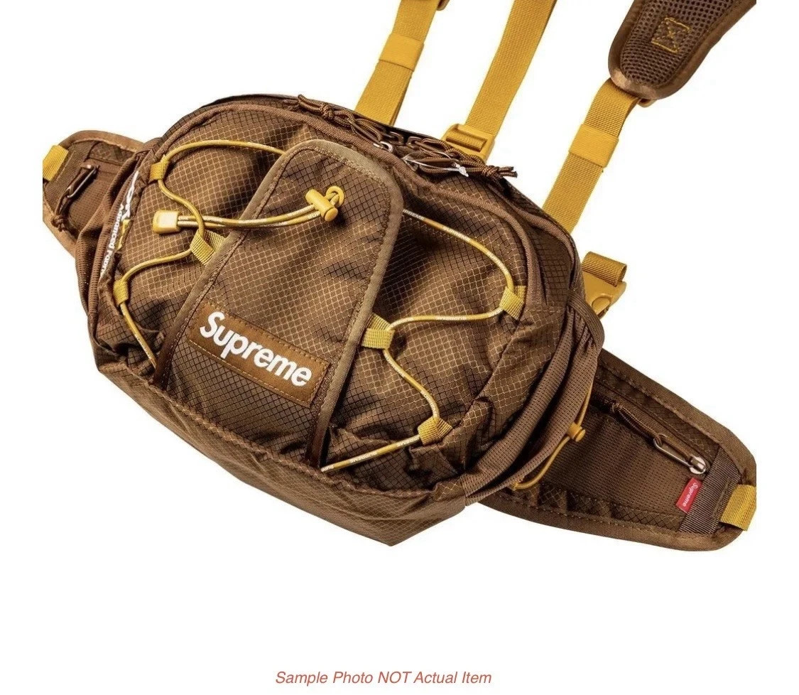 Supreme Harness Waist Bag Brown / Yellow SS22B12