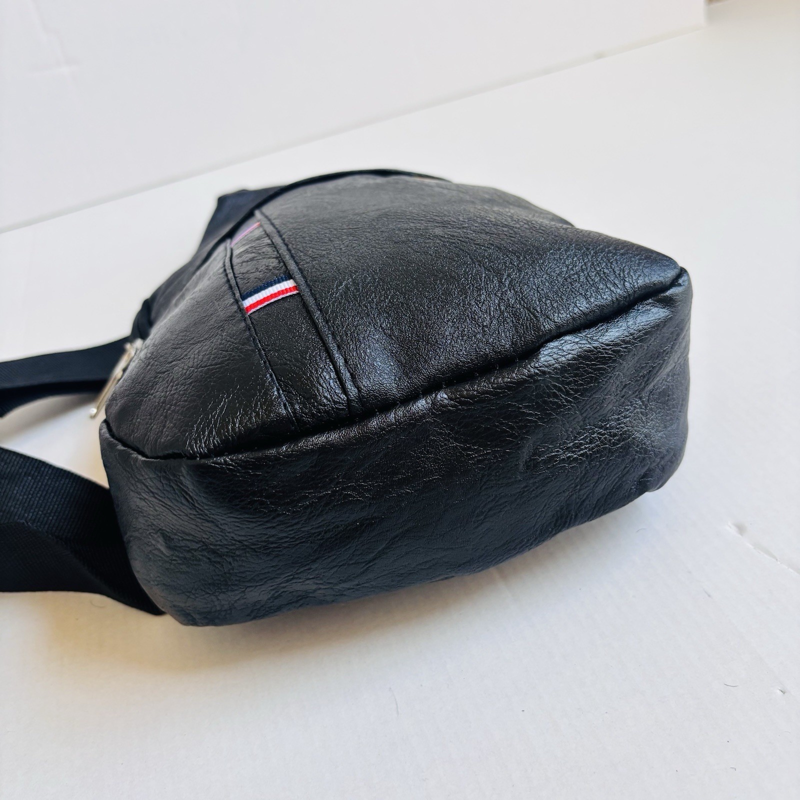 Cross Chest Bag, Fanny Pack, Adjustable Strap PU Leather ( 10″x6.5″x2″) E1-08