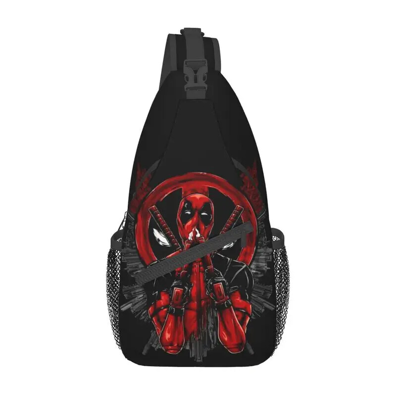 Casual Deadpool Sling Crossbody Backpack Men Shoulder Chest Bags for Traveling