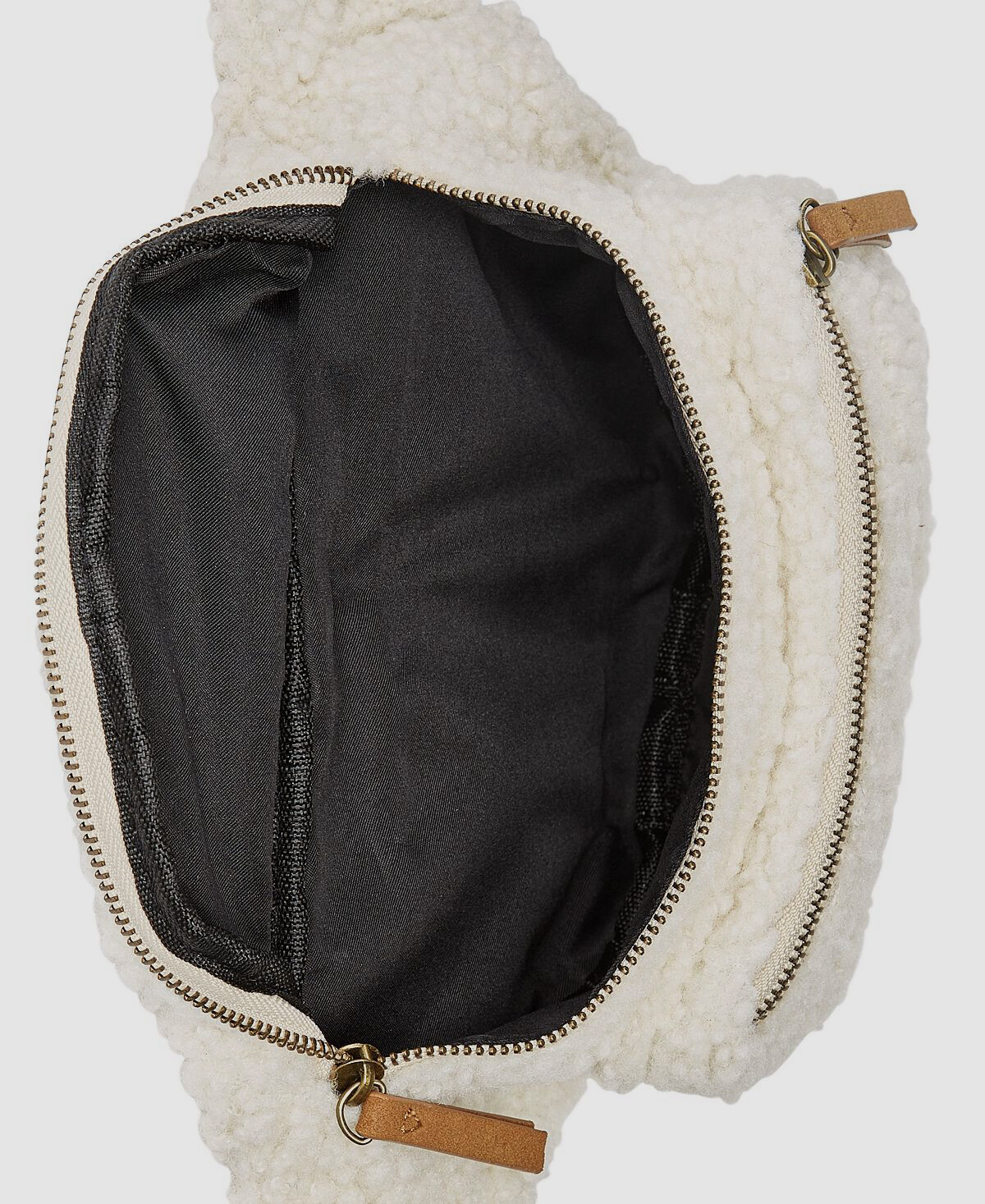 Sun + Stone Men’s Off White Kieran Fleece Waist Pack Belt Bag
