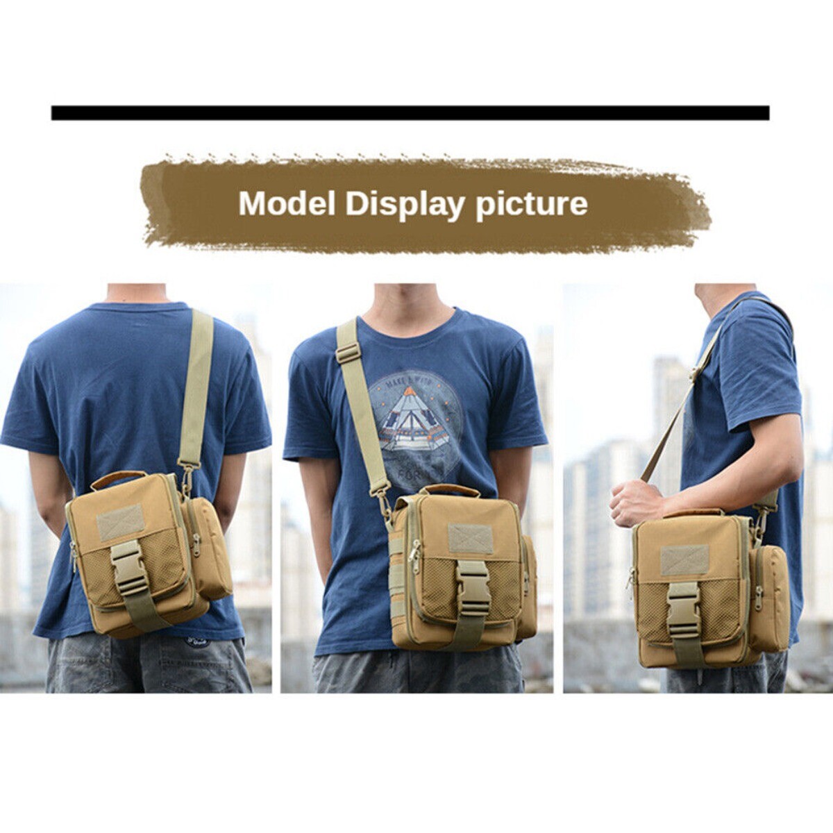 ​Outdoor Casual Shoulder Bag Military Fan Mountaineering Bag Portable Handbag