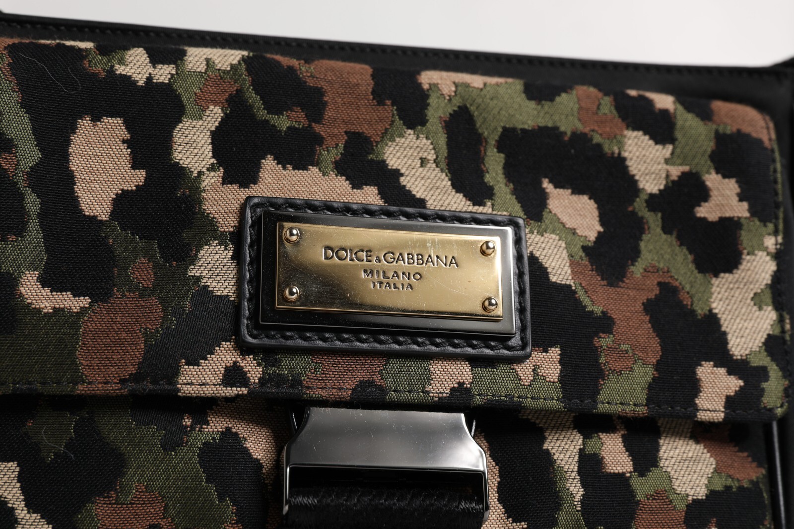 DOLCE & GABBANA Bag Multicolor Leopard Jacquard Crossbody Men Borse RRP 1620usd