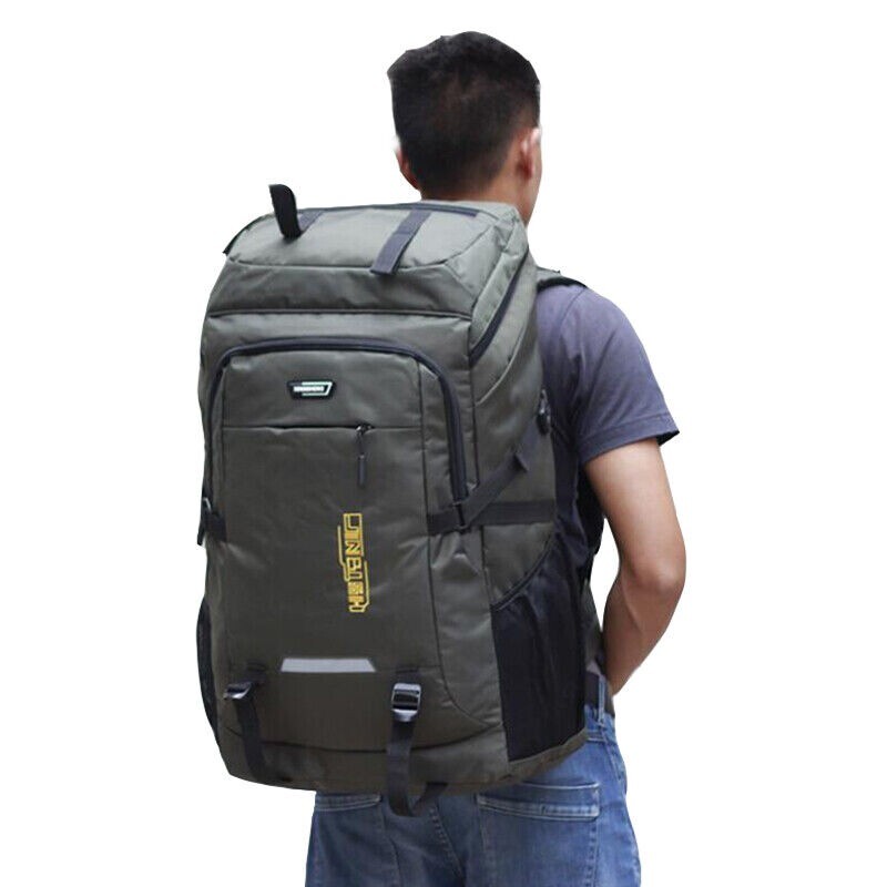 80L Mens Backpack Climbing Camping Outdoor Hiking Luggage Oversized Travel Bag