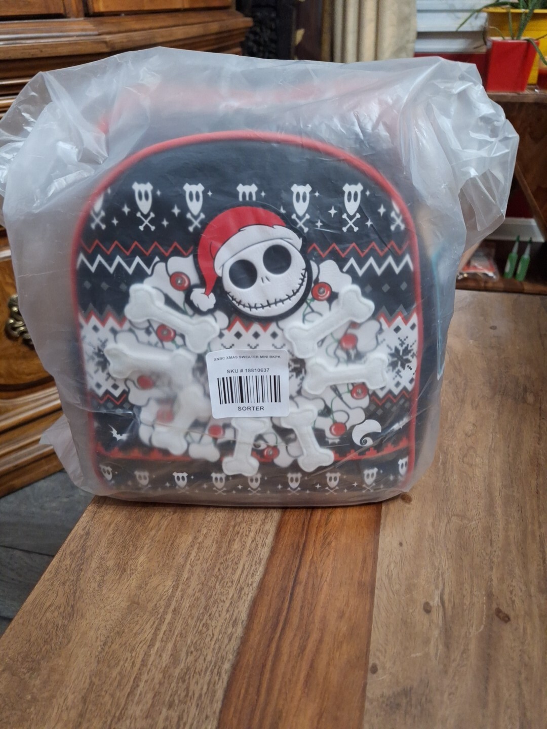 The Nightmare Before Christmas Jack Skellington Christmas Sweater Mini Backpack