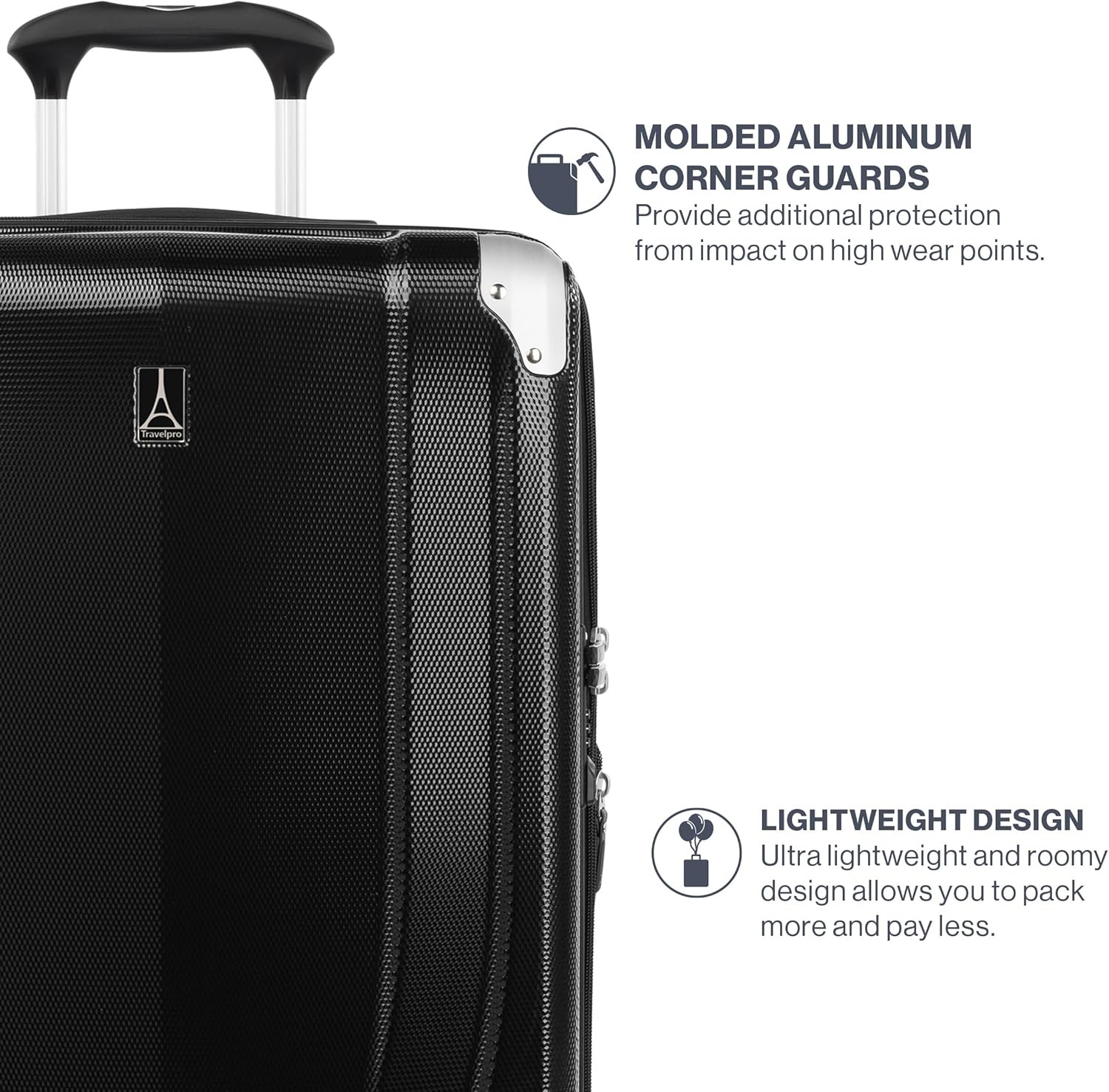 Travelpro Pathways 3 Hardside Expandable Luggage, 8 Spinner Wheels, 21 Inch U13