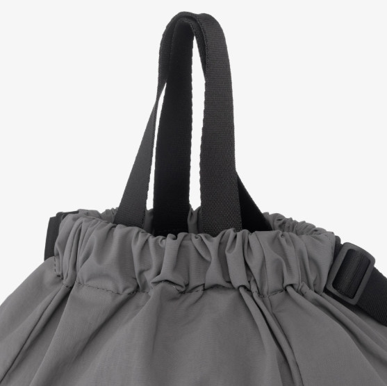 The North Face White Label Linen Mesh Gym Bag Gray
