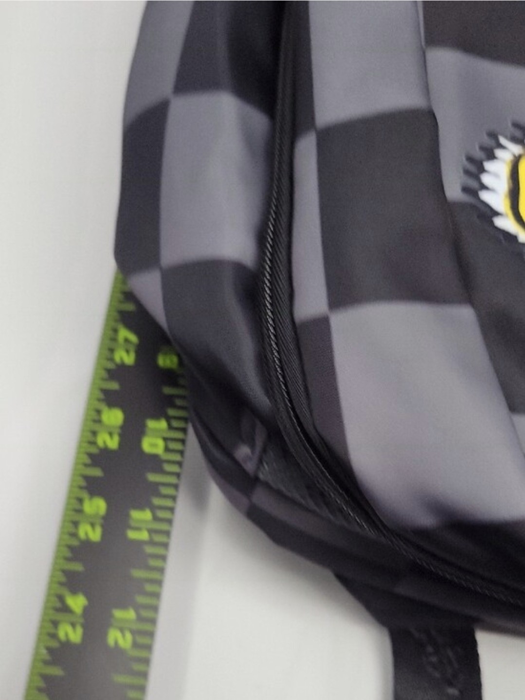 Ed Hardy Black Checkered Backpack Skull & Tiger