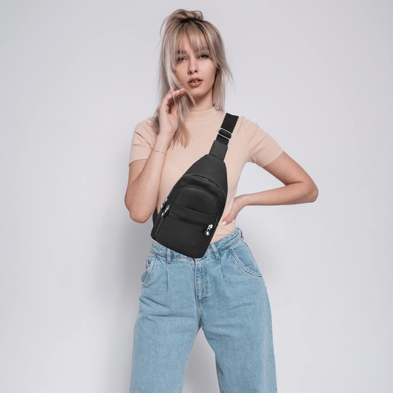 Small Sling Backpack Crossbody Bag for Women Men Banelu Small Sling Bag