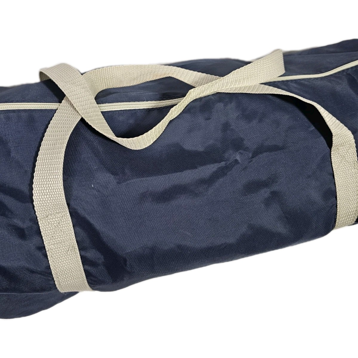 American Eagle Outfitters AEO AE Duffle Bag Navy Blue Grey Carry Straps Round