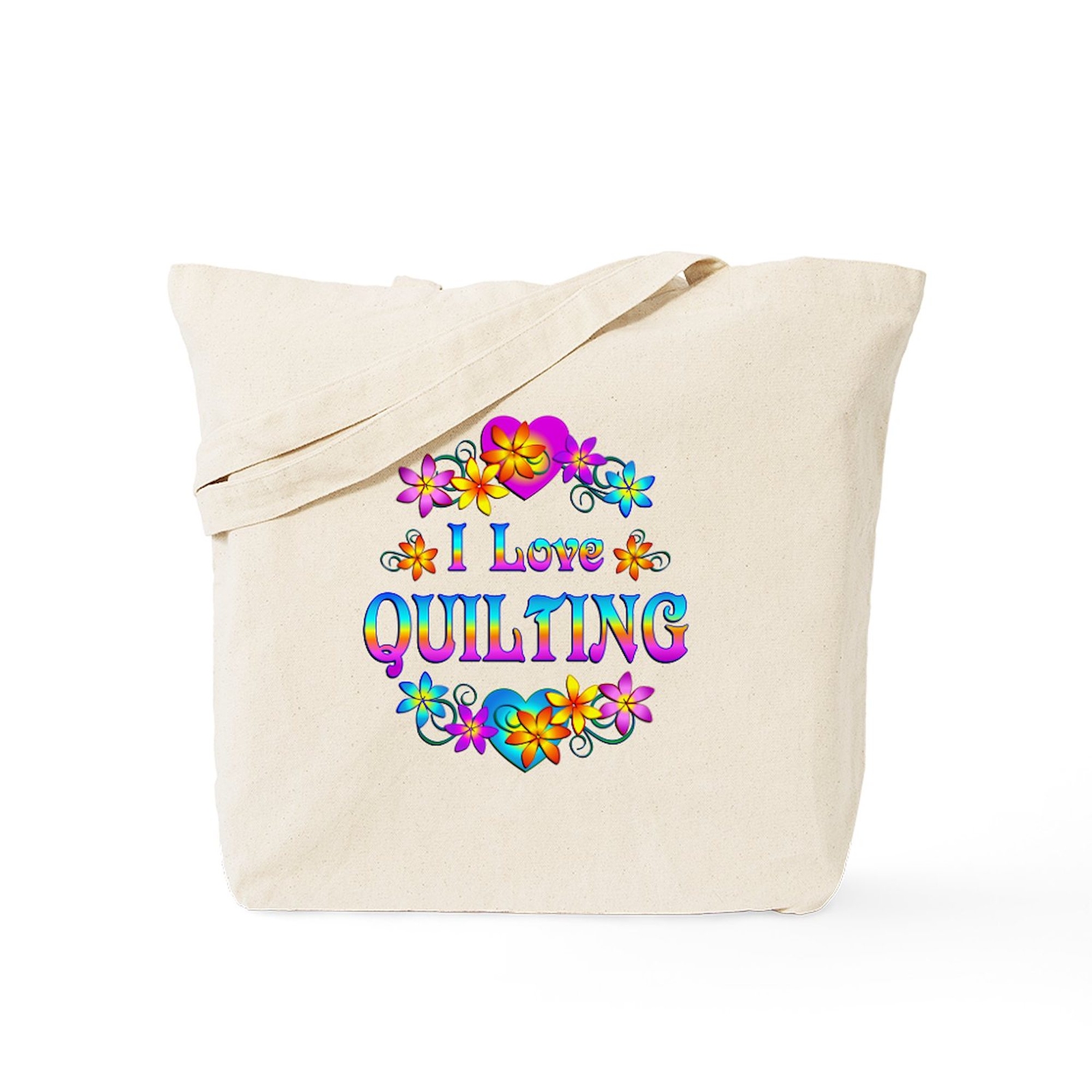 CafePress I Love Quilting Tote Bag (880820122)