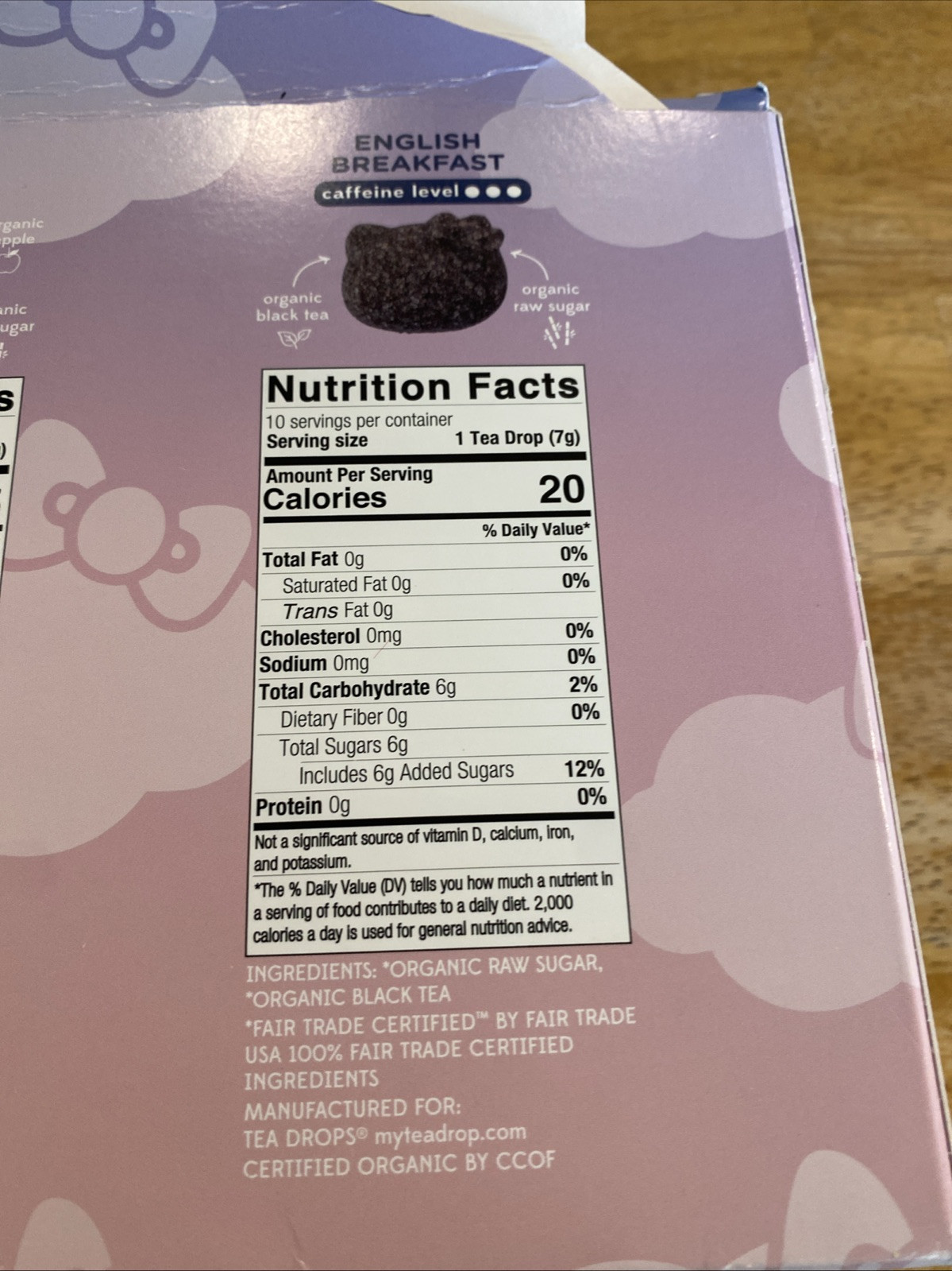 Hello Kitty Organic Tea Drops Gift Set Matcha Apple Pie English Tea Bombs Food